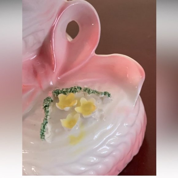 Vintage pink planter - pink baby booties - - nursery planter - desk organizer - Picture 10 of 10